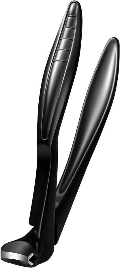 Upgraded 2026 Longer Handle Nail Clippers for Seniors and Elderly for Thick Nails Lock Buckle Anti-Slip Heavy-Duty Large Opening Angled Curve Toenail Clippers with Catcher