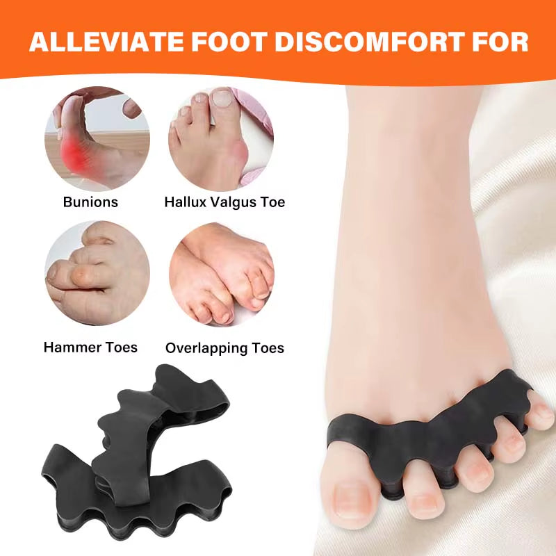 Foot Care Kit Elastic Band Cork Massage Ball Plantar Fasciitis Relief Bunion Correction Toe Separator